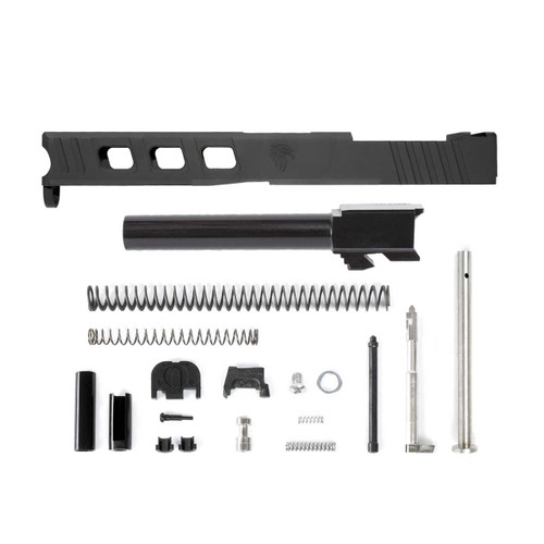 Complete LFA Elite Glock® 17 Compatible Slide – Black w/ Stainless, Black, Threaded or Non-Threaded Barrel