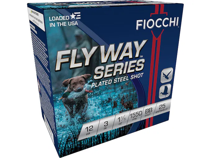 Fiocchi 34 Speed Steel 12 Gauge Ammunition – High-Velocity Steel Shot for Waterfowl Hunting